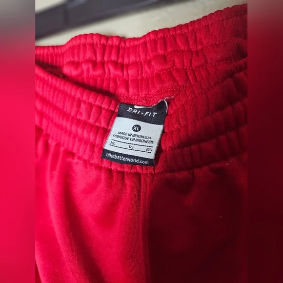 NIKE‎ Team Woven Training Track Pants Men Size L  in Red - Picture 2 of 8